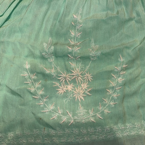 Free People - Meadows of Medallion Slip Dress in Seafoam Combo - Size Medium - Picture 5 of 7